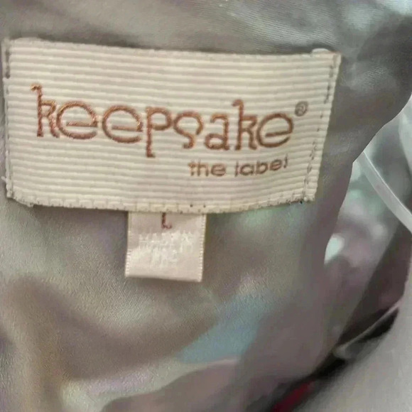 [L]Keepsake The Label  Cotton Floral Crewneck Mini Dress-EUC - Picture 5 of 8